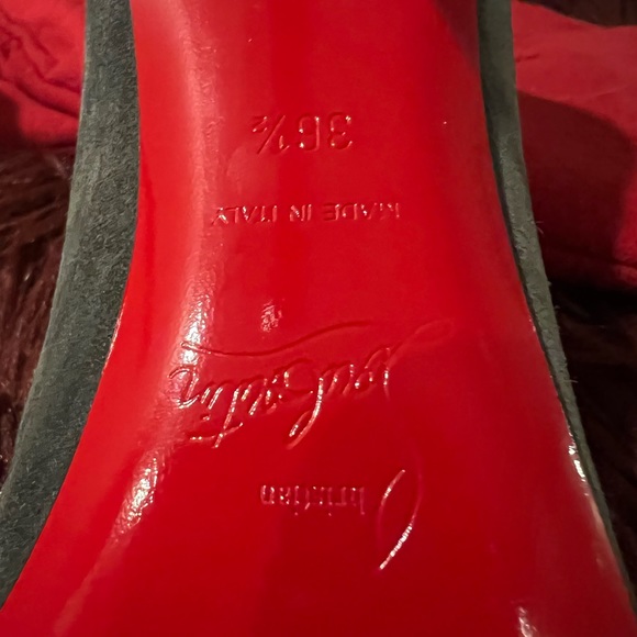 Christian Louboutin Clare 80 Suede Heels - Picture 9 of 9
